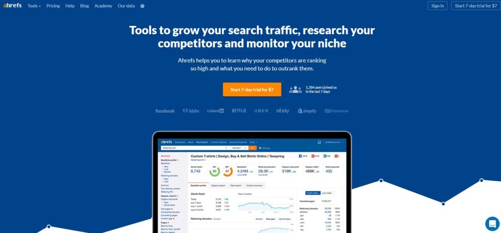 Ahrefs best marketing tools for business
