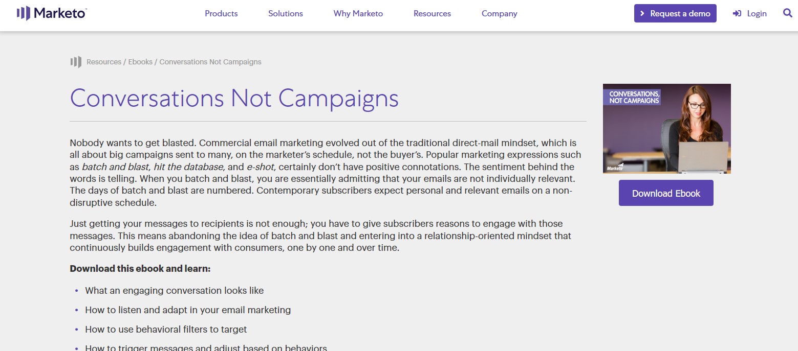 Conversations Not Campaigns  Free Marketing Ebooks