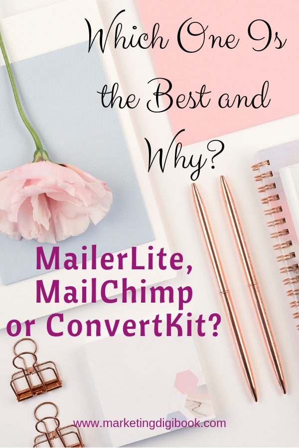Email marketing strategy Mailerlite Converkit Mailchimp
