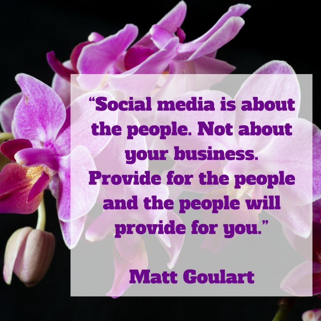 Social media is about the people. Not about your business.