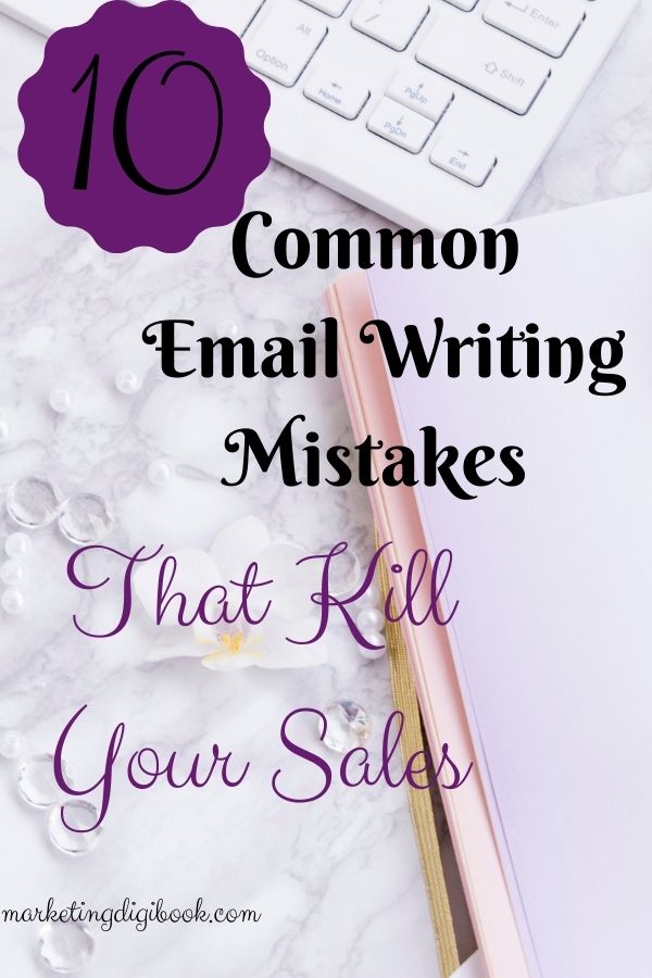 10 Common Email Writing Mistakes That Kill Your Sales pin