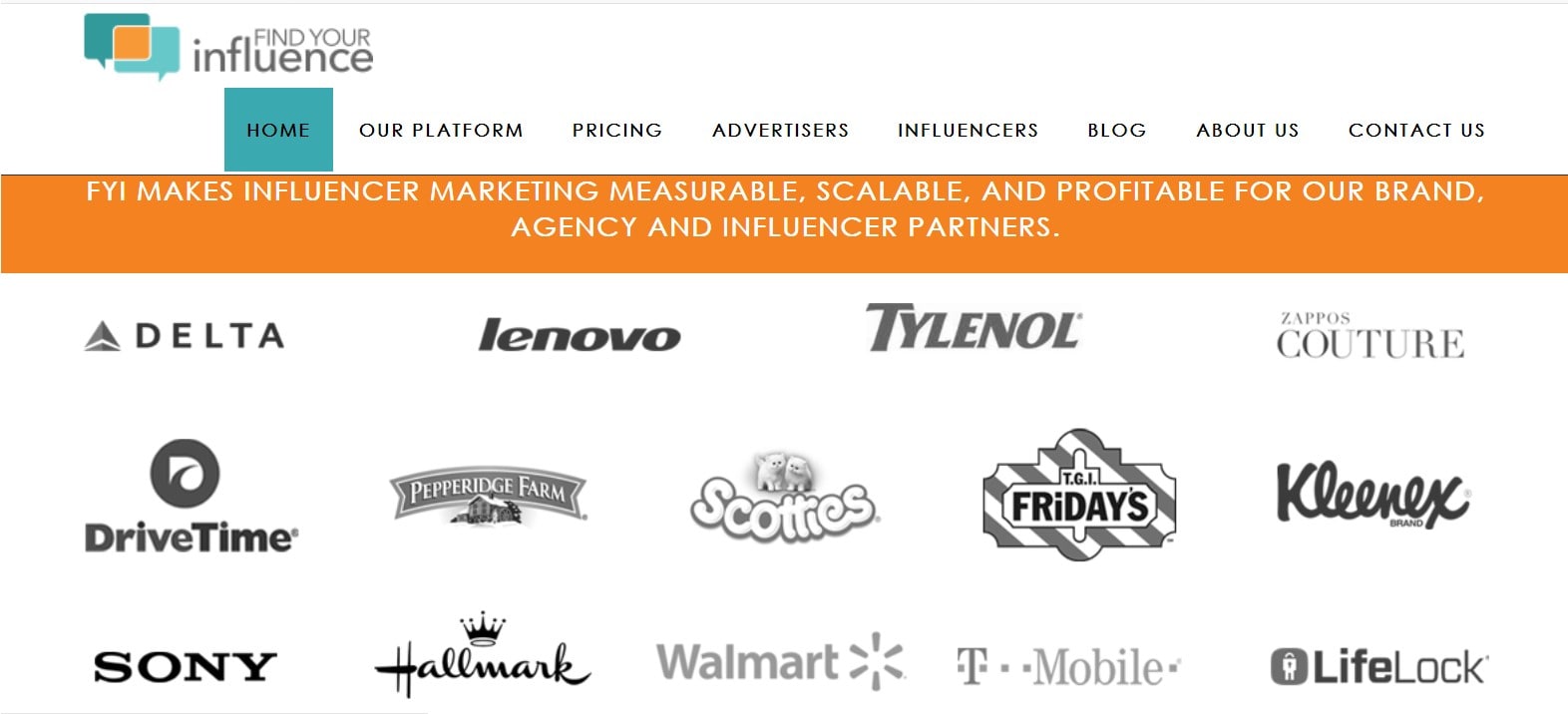 Findyourinfluence influencer marketing platform