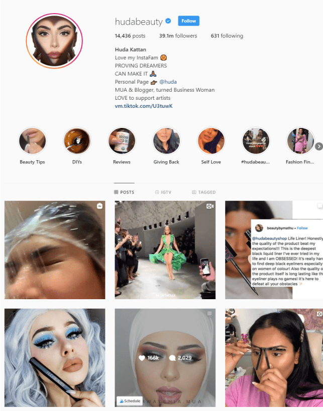 Top instagram influencers - beauty niche